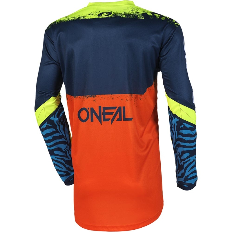 Otroški motokros dres O'Neal Element Shocker modro-oranžen