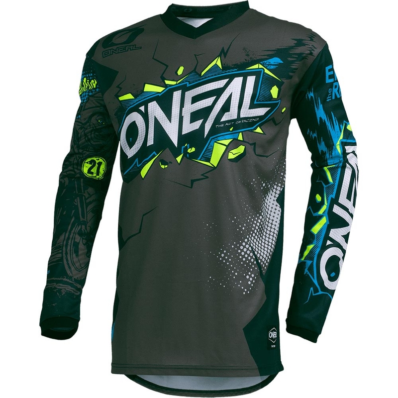 Otroški motokros dres O'Neal Element Villain siv