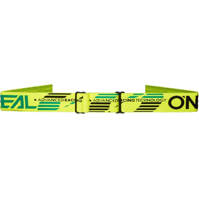 Otroška motokros očala O'Neal B-10 Solid fluo rumena s prozornim pleksi steklom