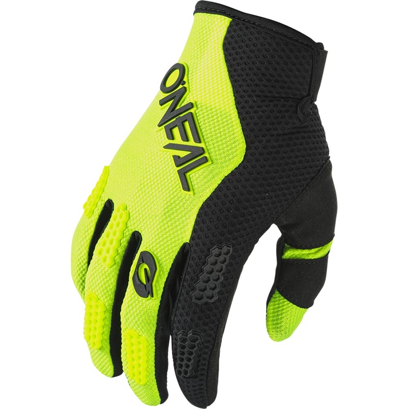 Otroške motokros rokavice O´Neal Element Racewear črno-fluo rumene