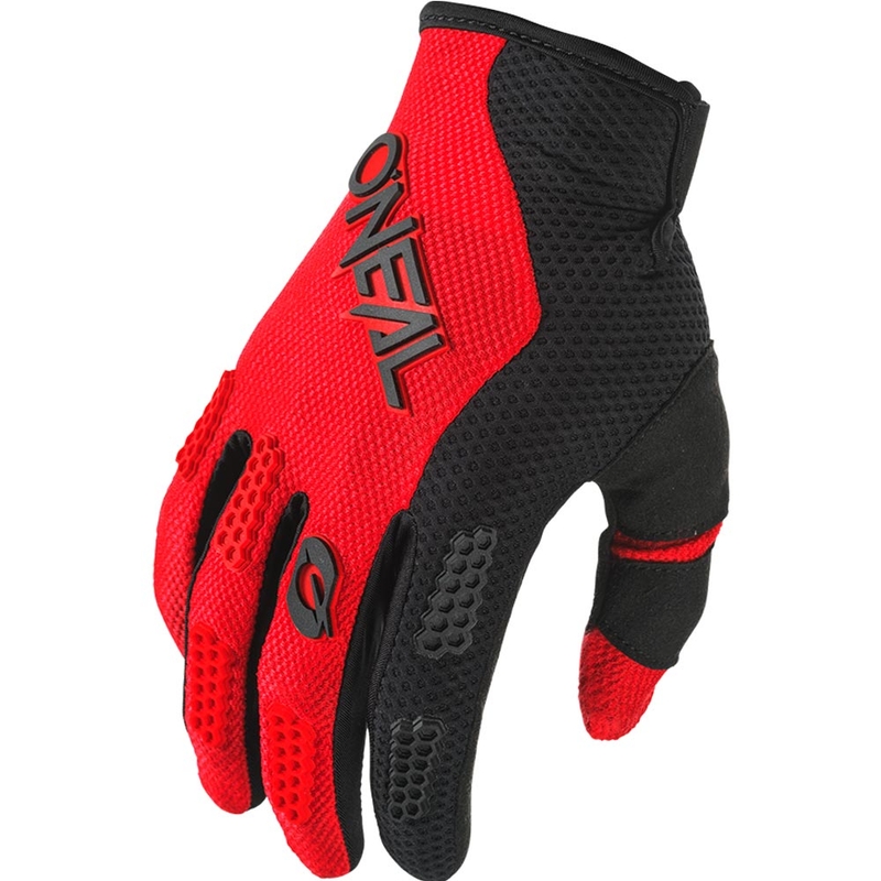 Otroške motokros rokavice O'Neal Element Racewear črno-rdeče