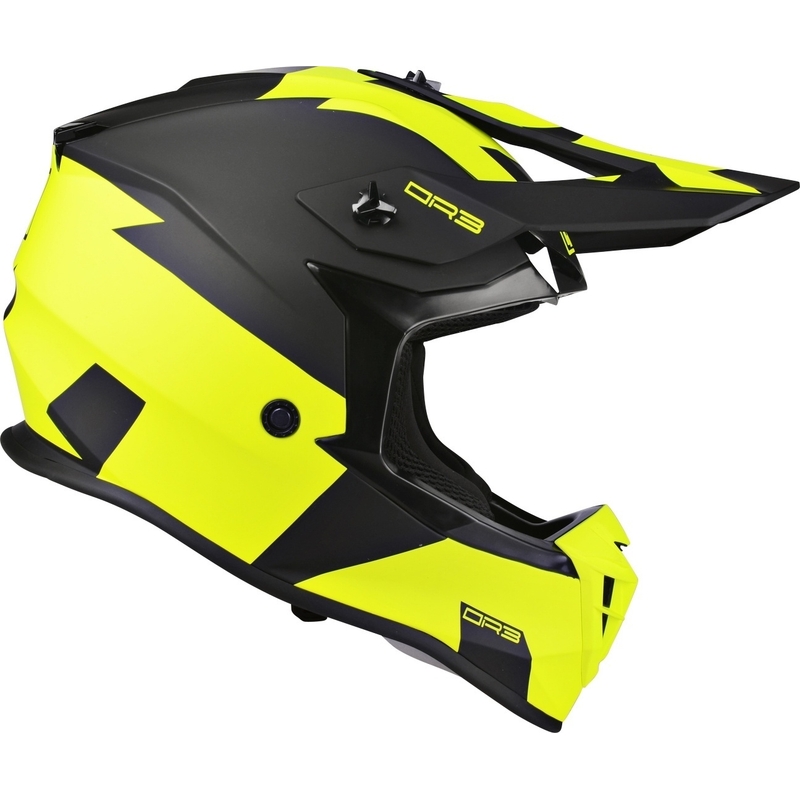 Motokros motoristična čelada Lazer OR-3 Rocky black-fluo yellow