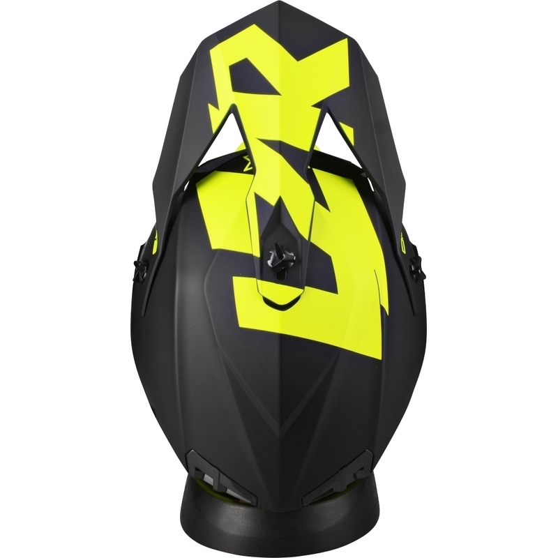 Motokros motoristična čelada Lazer OR-3 Rocky black-fluo yellow