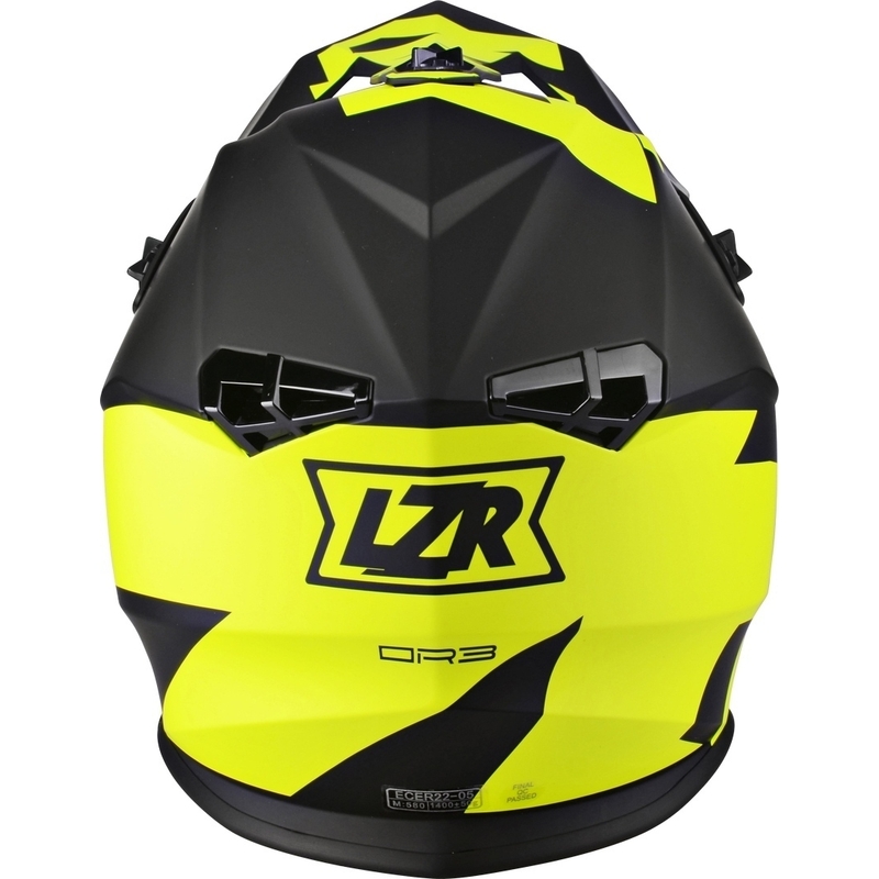 Motokros motoristična čelada Lazer OR-3 Rocky black-fluo yellow
