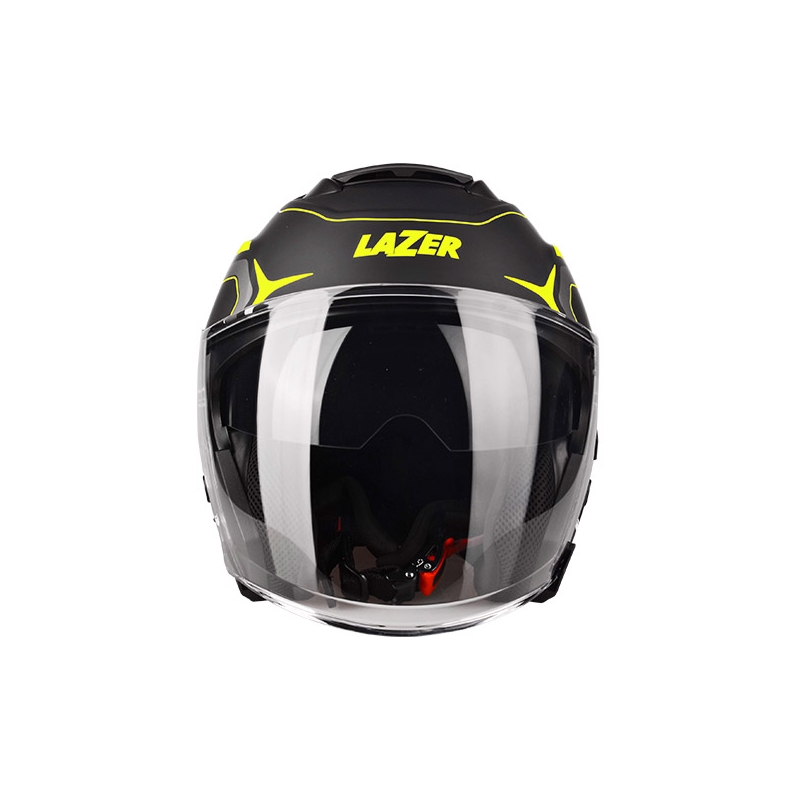 Odprta motoristična čelada Lazer Tango Hexa black-fluo yellow razprodaja