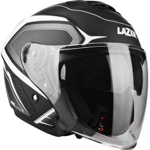 Odprta motoristična čelada Lazer Tango Hexa črno-bela