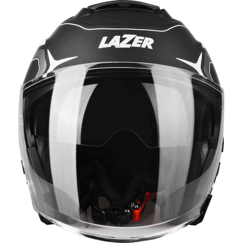 Odprta motoristična čelada Lazer Tango Hexa črno-bela