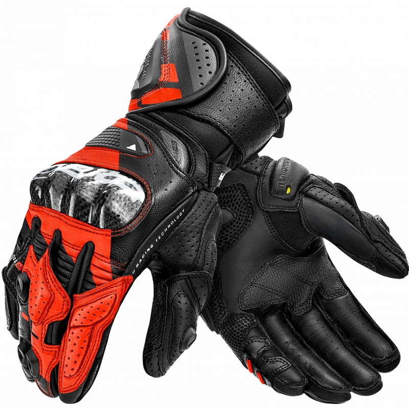 Moto rokavice Shima RS-3 fluo rdeče