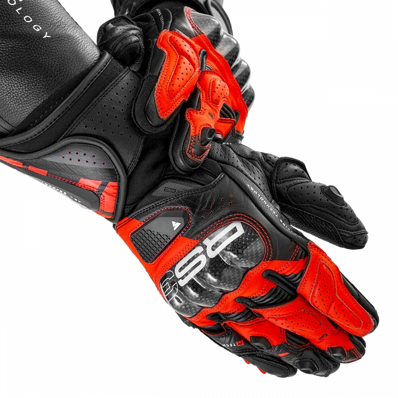 Moto rokavice Shima RS-3 fluo rdeče