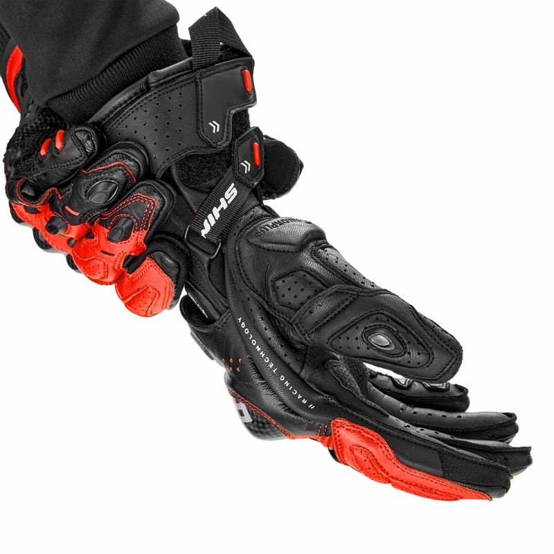 Moto rokavice Shima RS-3 fluo rdeče