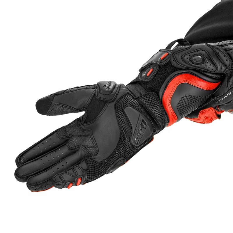 Moto rokavice Shima RS-3 fluo rdeče