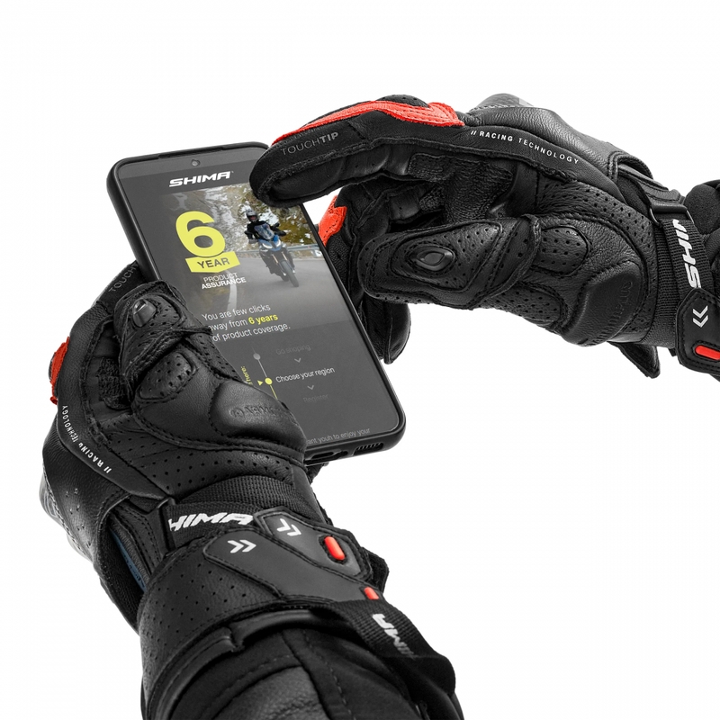 Moto rokavice Shima RS-3 fluo rdeče