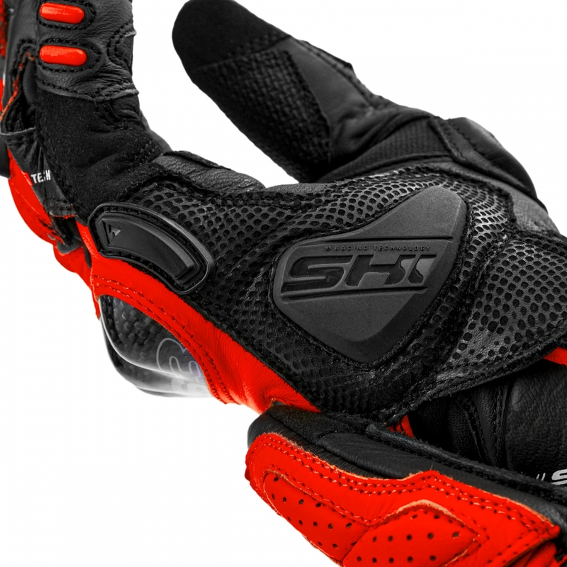 Moto rokavice Shima RS-3 fluo rdeče