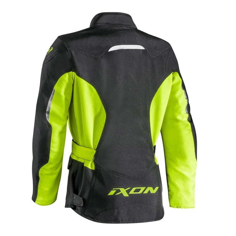 Ženska motoristična jakna IXON Summit 2 black-fluo yellow razprodaja