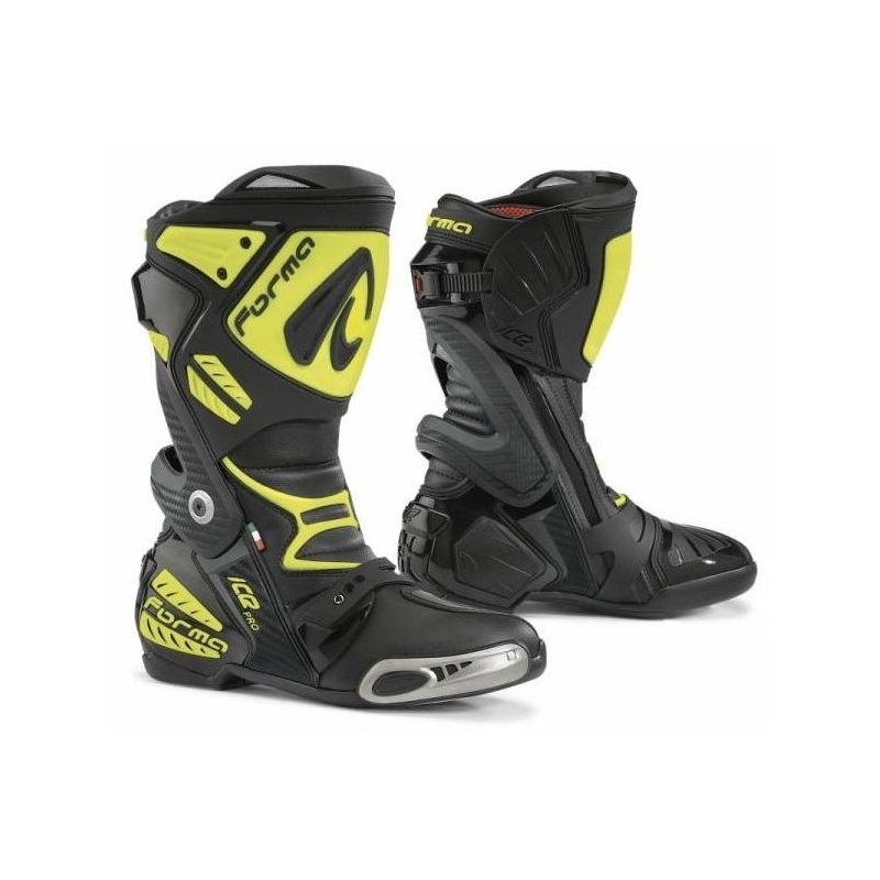 Motoristični škornji Forma Ice Pro black-fluo yellow - razred II