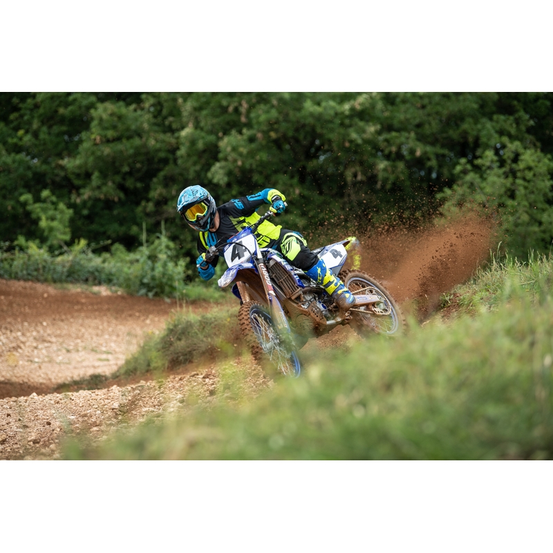 Motokros hlače Shot DEVO Ultimate blue-fluo yellow razprodaja