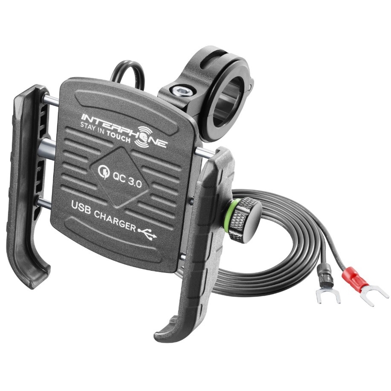 Univerzalni nosilec Interphone Motocrab z vrati USB