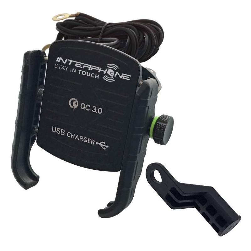Univerzalni nosilec Interphone Motocrab z vrati USB