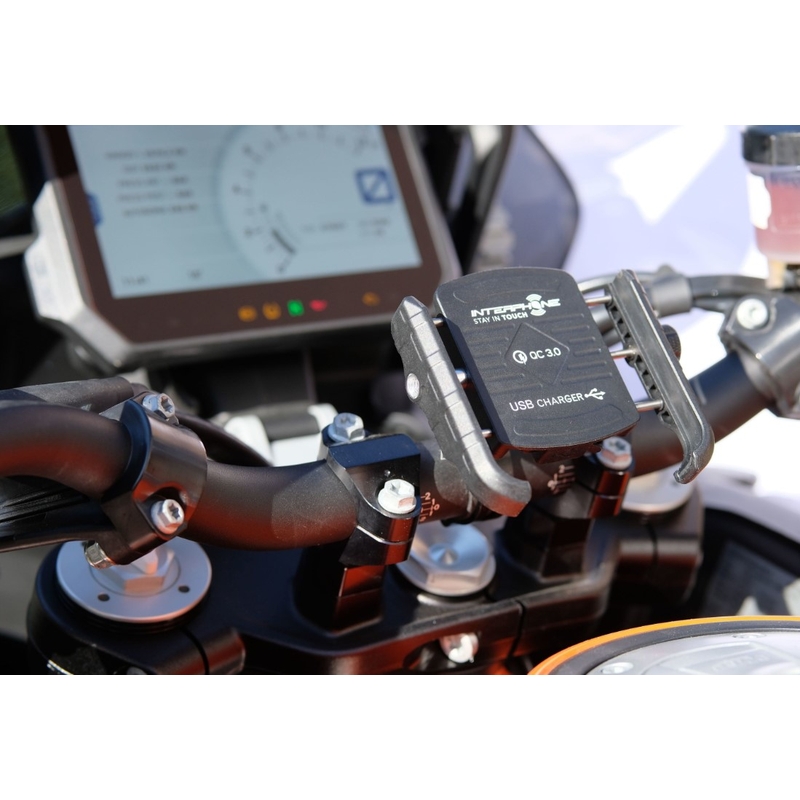 Univerzalni nosilec Interphone Motocrab z vrati USB