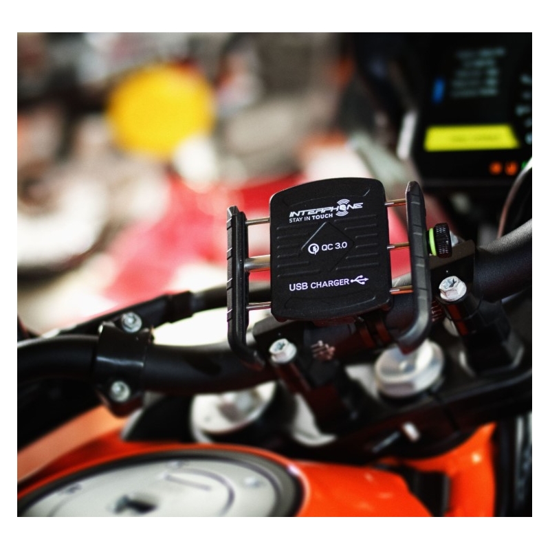 Univerzalni nosilec Interphone Motocrab z vrati USB