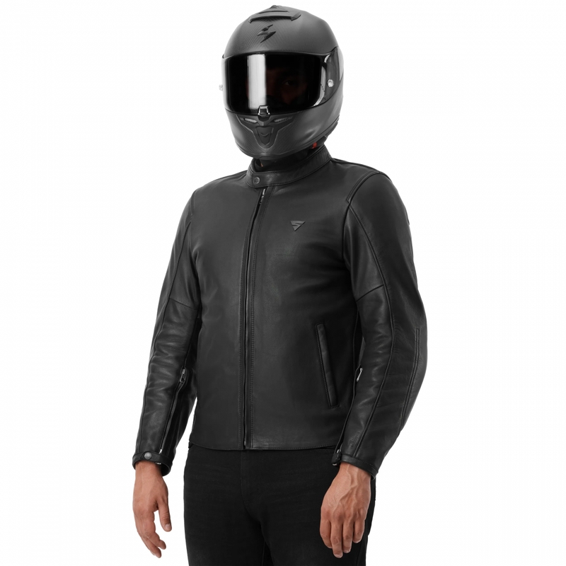 Usnjena motoristična jakna Shima Hunter 3.0 črna