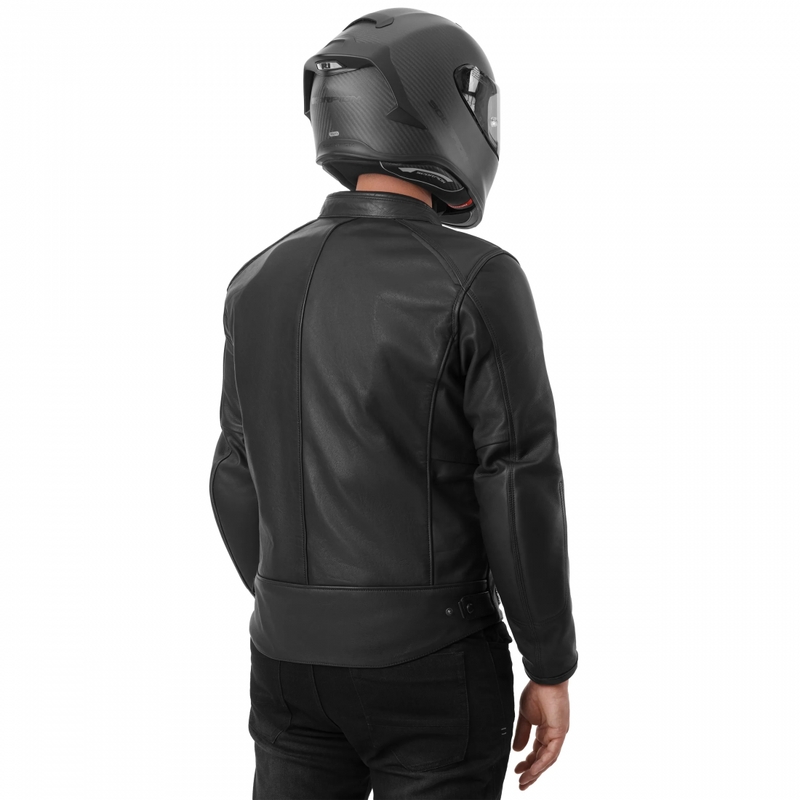 Usnjena motoristična jakna Shima Hunter 3.0 črna