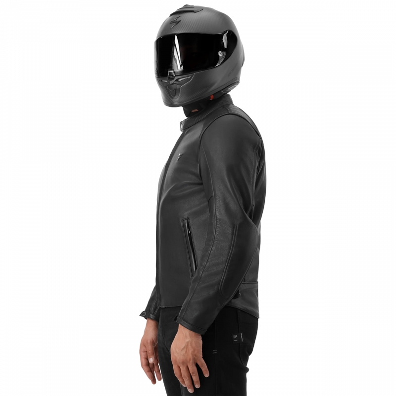 Usnjena motoristična jakna Shima Hunter 3.0 črna