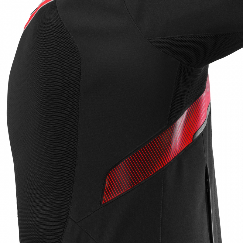 Moto jakna Shima STX Air sivo-rdeča