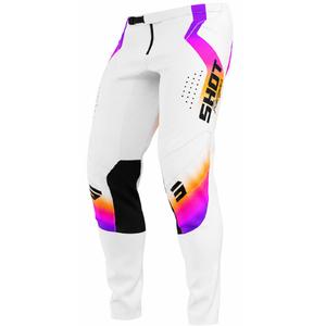 Motokros hlače Shot Contact Stream bele barve