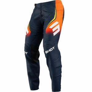 Motokros hlače Shot Devo Future modro-oranžne