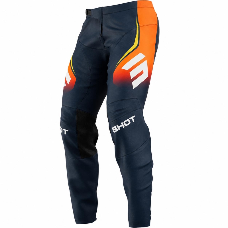 Motokros hlače Shot Devo Future modro-oranžne