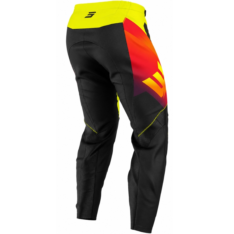 Otroške motokros hlače Shot Draw Rocket fluo rumene