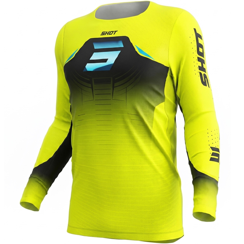 Motokros dres Shot Aerolite Phase fluo rumen