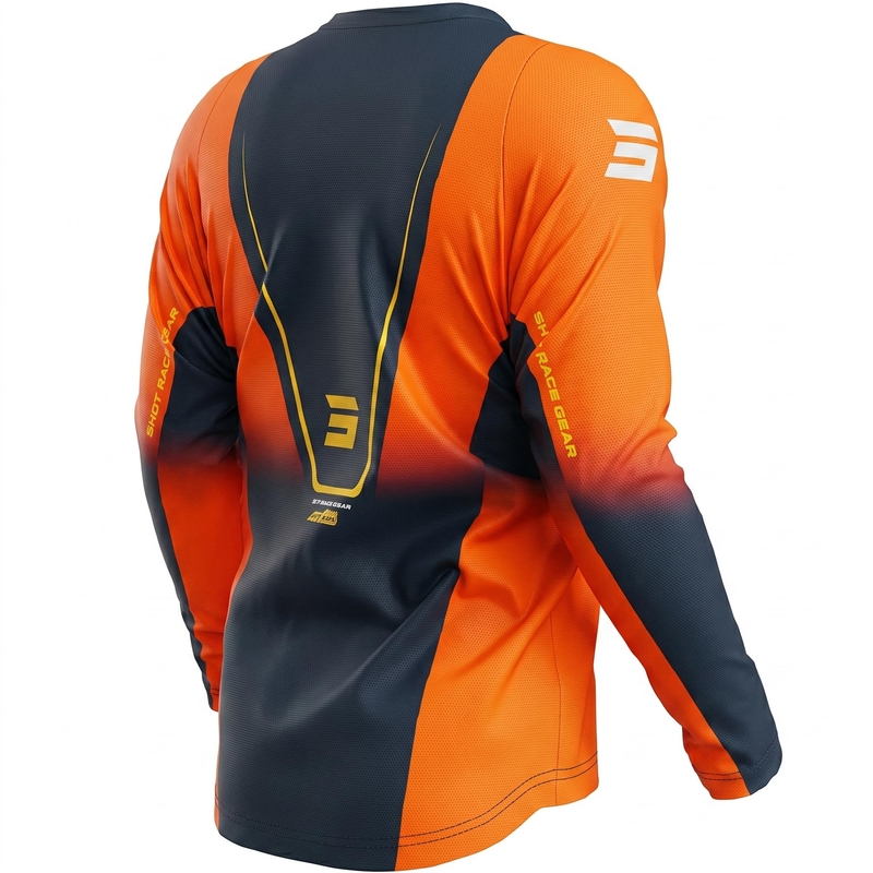 Motokros dres Shot Devo Future modro-oranžen