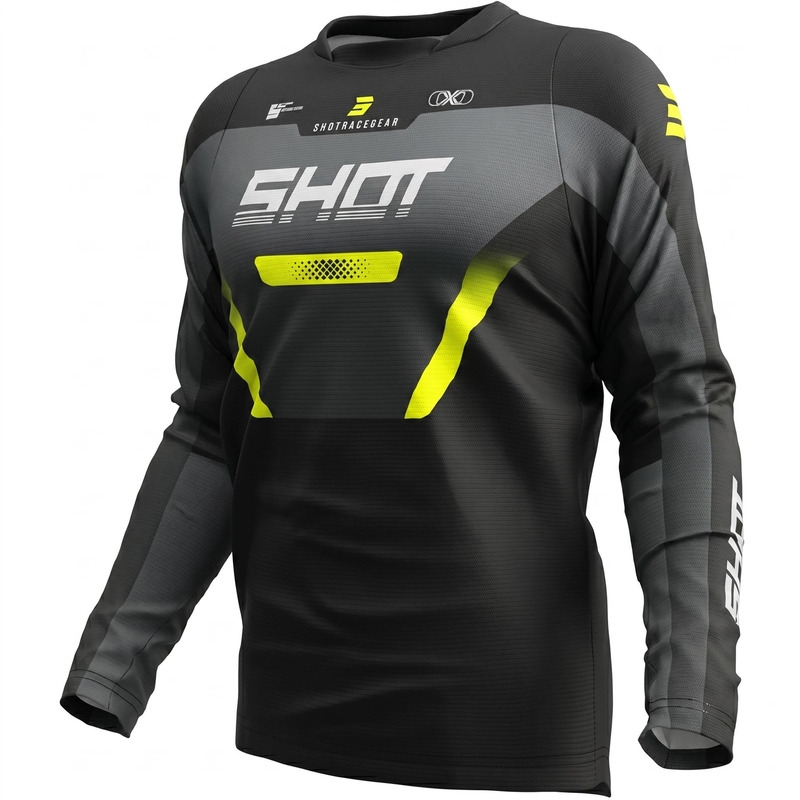 Motokros dres Shot Devo Struck siv