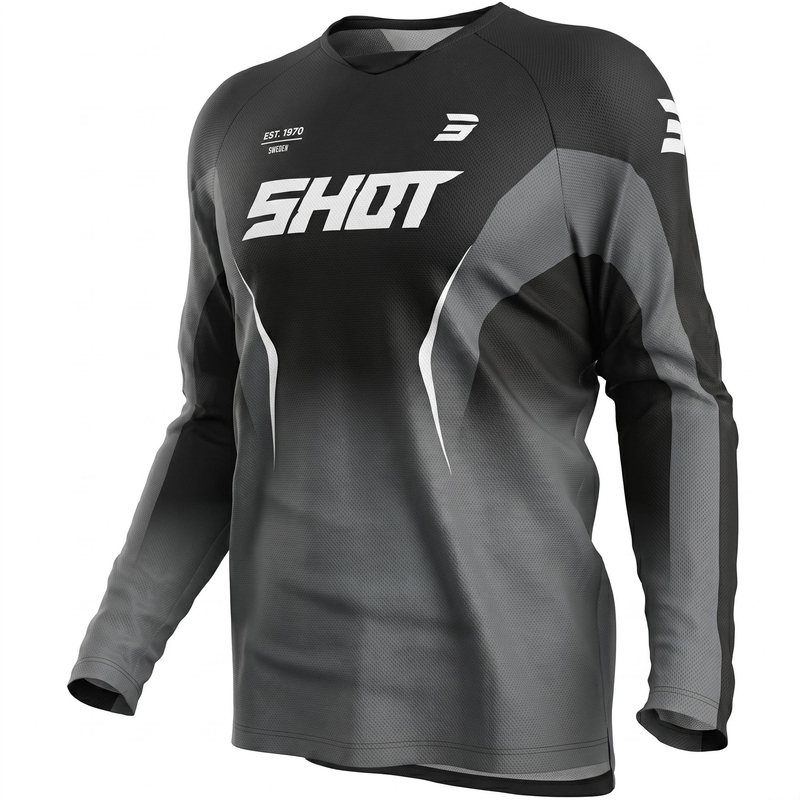 Motokros dres Shot Draw Clash črne barve