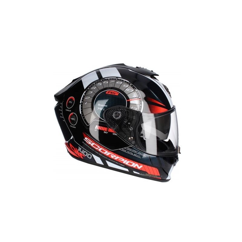 Integralna čelada Scorpion EXO-1400 Air Torque črno-rdeča