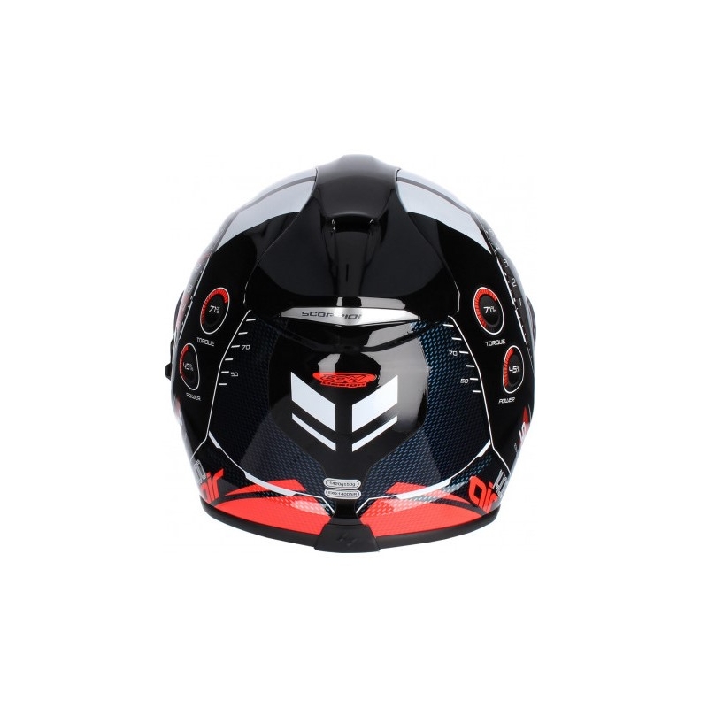 Integralna čelada Scorpion EXO-1400 Air Torque črno-rdeča