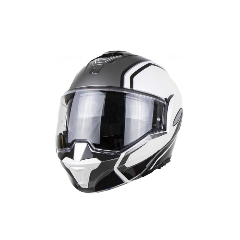 Čelada Scorpion EXO-TECH Time-Off Tipping bela-srebrna