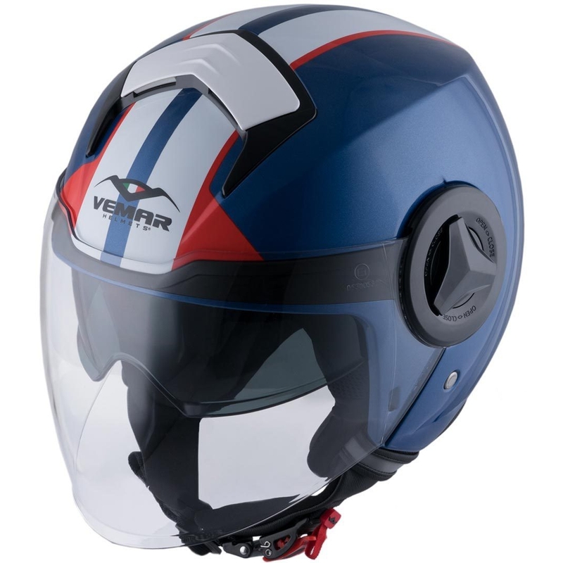 Odprta čelada Vemar Breeze Street blue-white-red-black