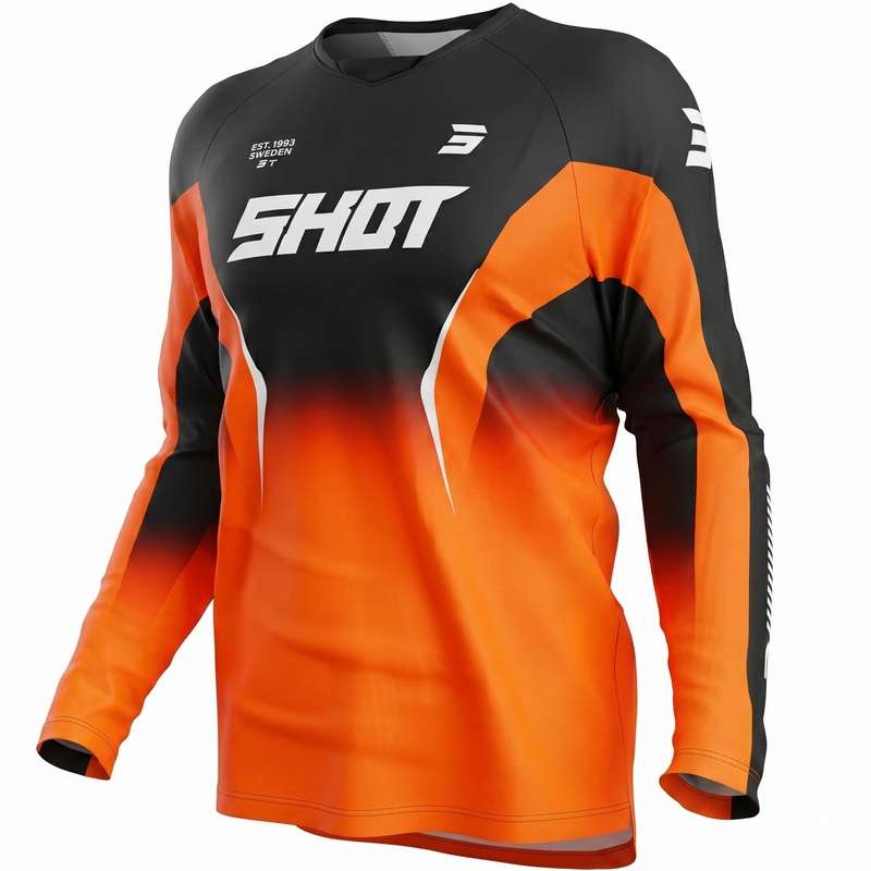 Motokros dres Shot Draw Clash oranžen