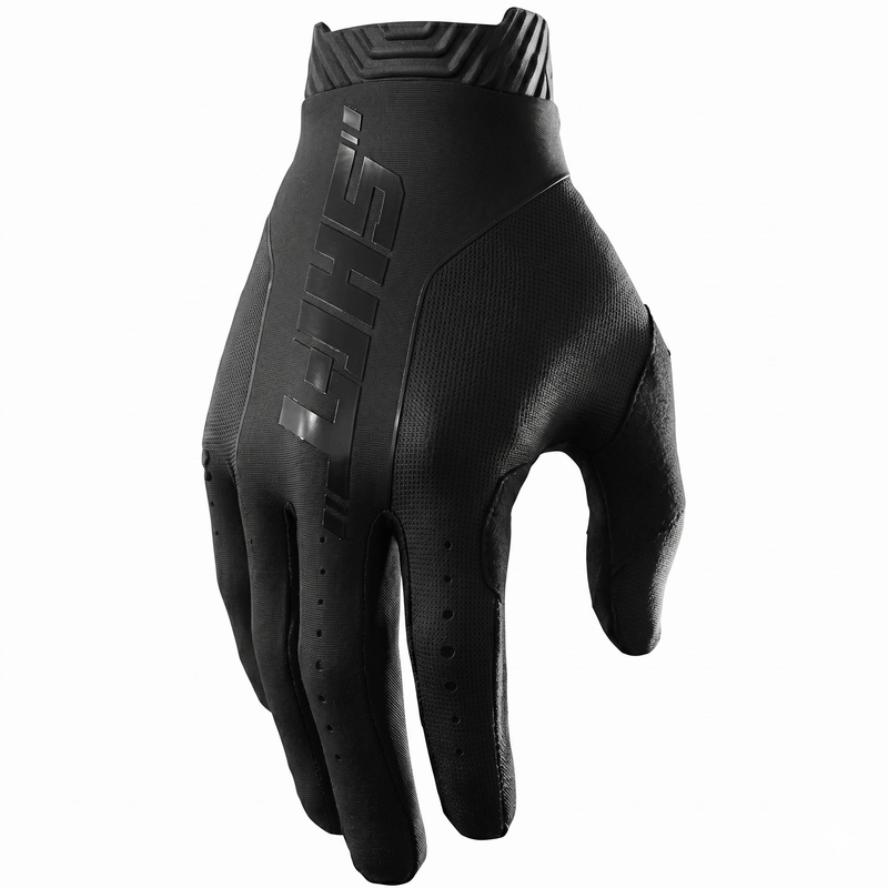 Motokros rokavice Shot Lite Skin črne