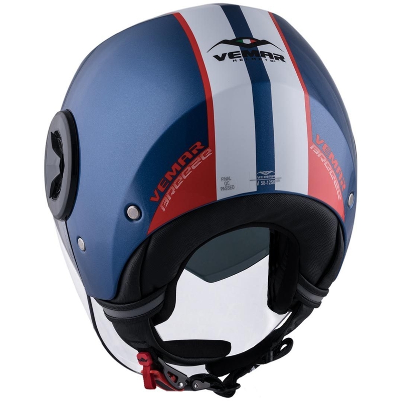 Odprta čelada Vemar Breeze Street blue-white-red-black