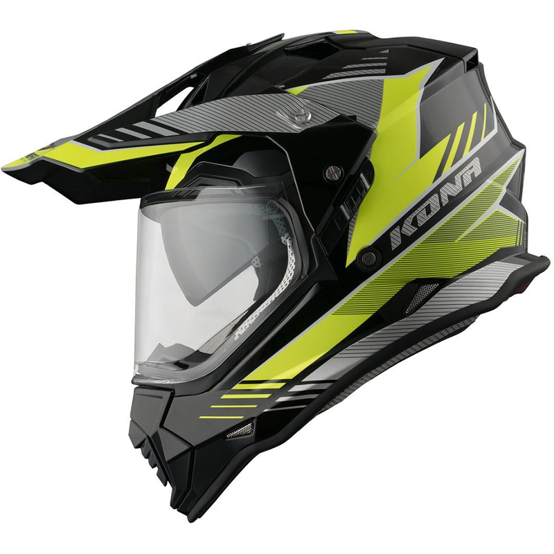Enduro čelada Vemar Kona Explorer black-silver-fluo yellow razprodaja