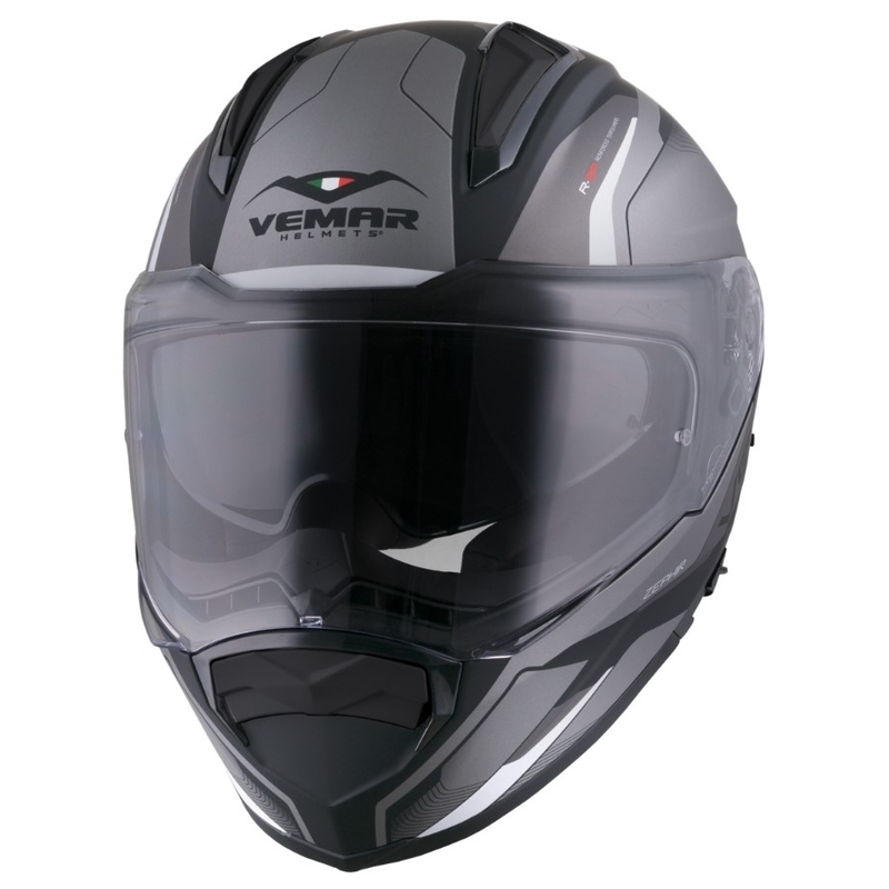 Integralna čelada Vemar Zephir Lunar black matt-white-silver razprodaja