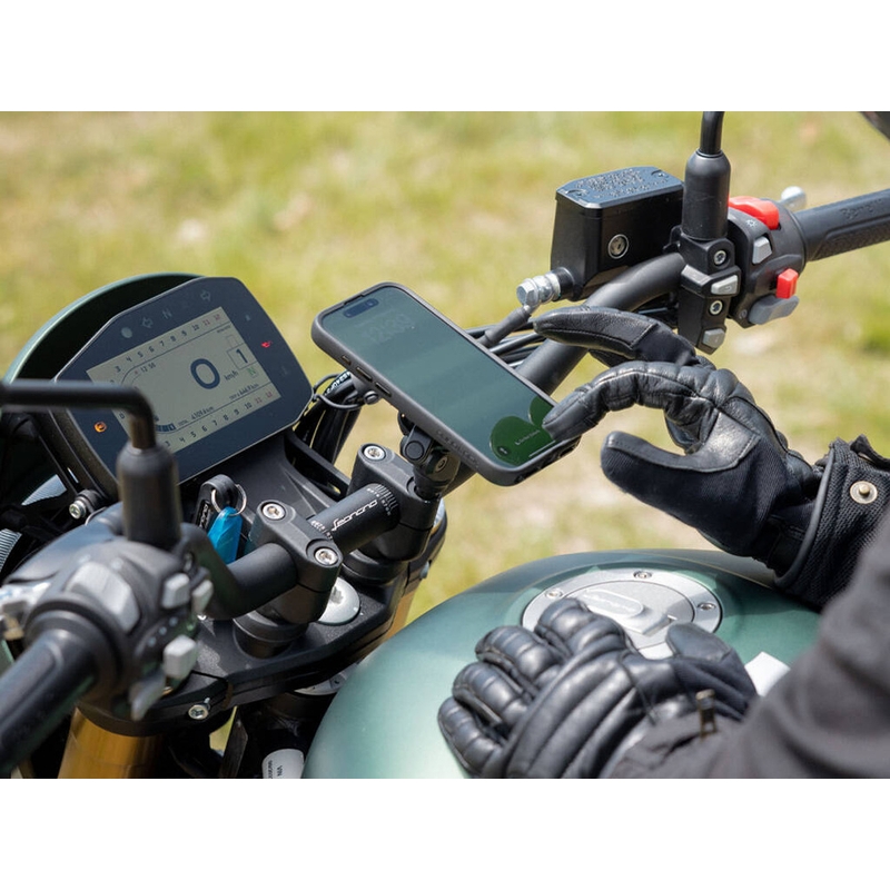 Nosilec za telefon na krmilu Quad Lock® PRO, črn