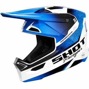 Otroška motokros čelada Shot Furious Stream, sijajno modra
