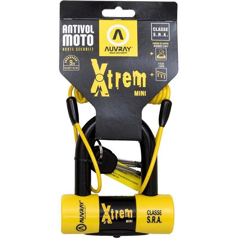 Zaklep zavornega diska Auvray XTREM Mini 16 mm rumen