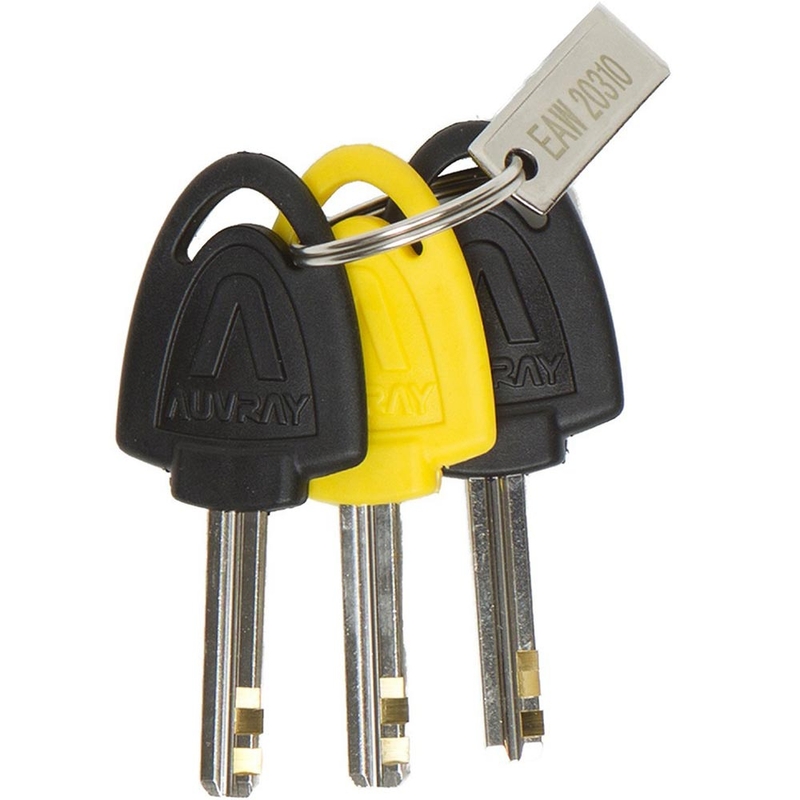 Zaklep zavornega diska Auvray B-Lock 14 z alarmom, črn