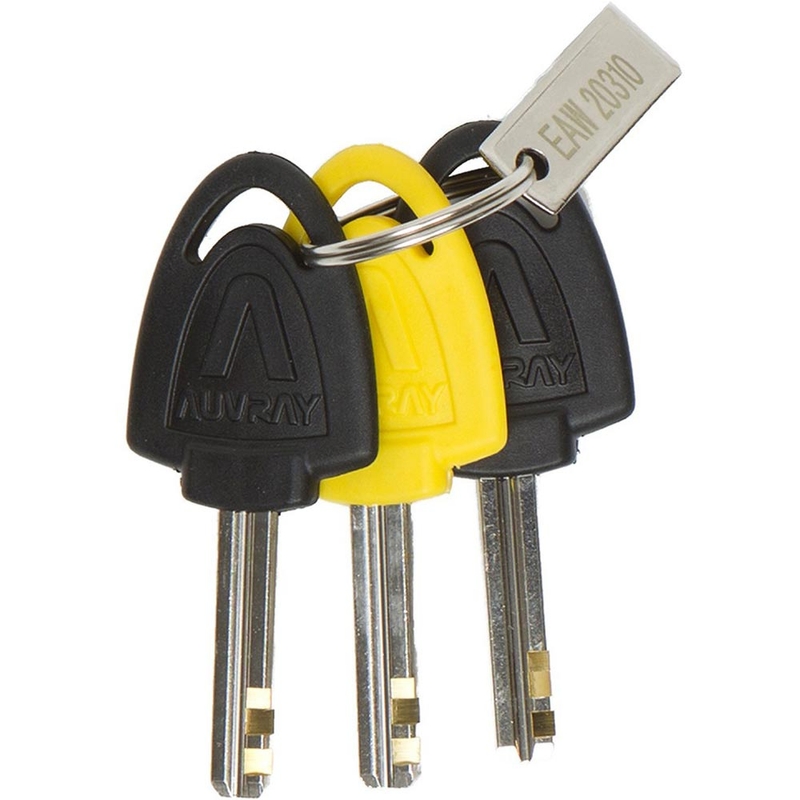 Zaklep zavornega diska Auvray B-Lock 06 z alarmom 120 dB, rumen